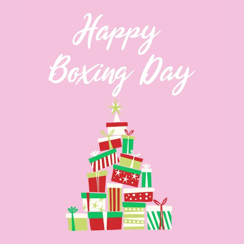 Happy Boxing Day Gift Stack