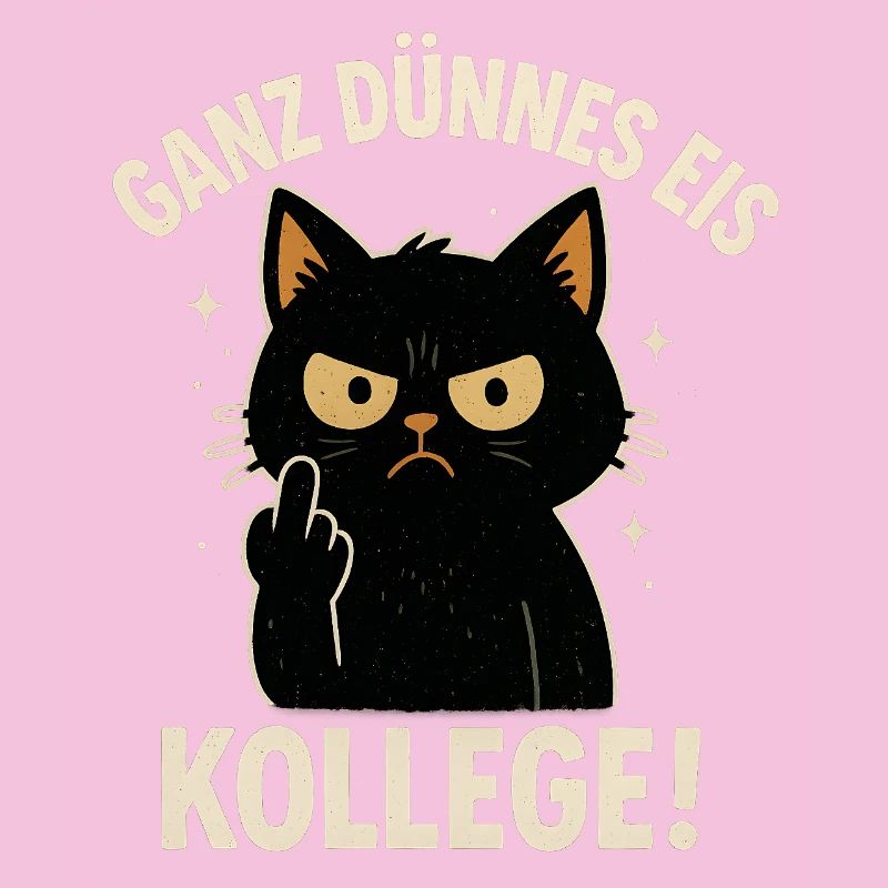 Ganz Dünnes Eis Katze Morgenmuffel