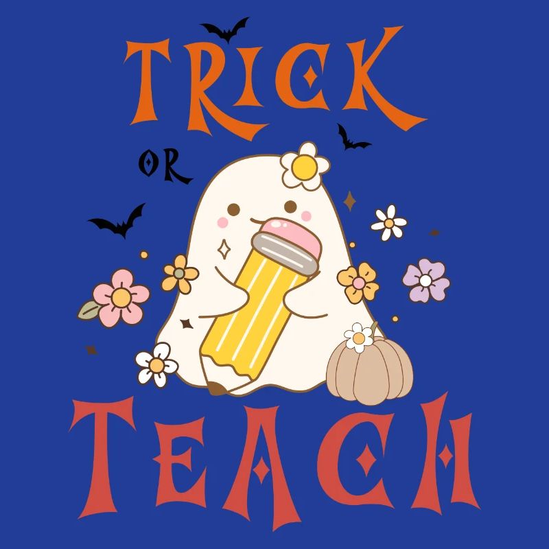 Halloween-Lehrer austricksen oder unterrichten