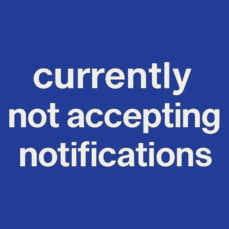 n’accepte actuellement pas les notifications