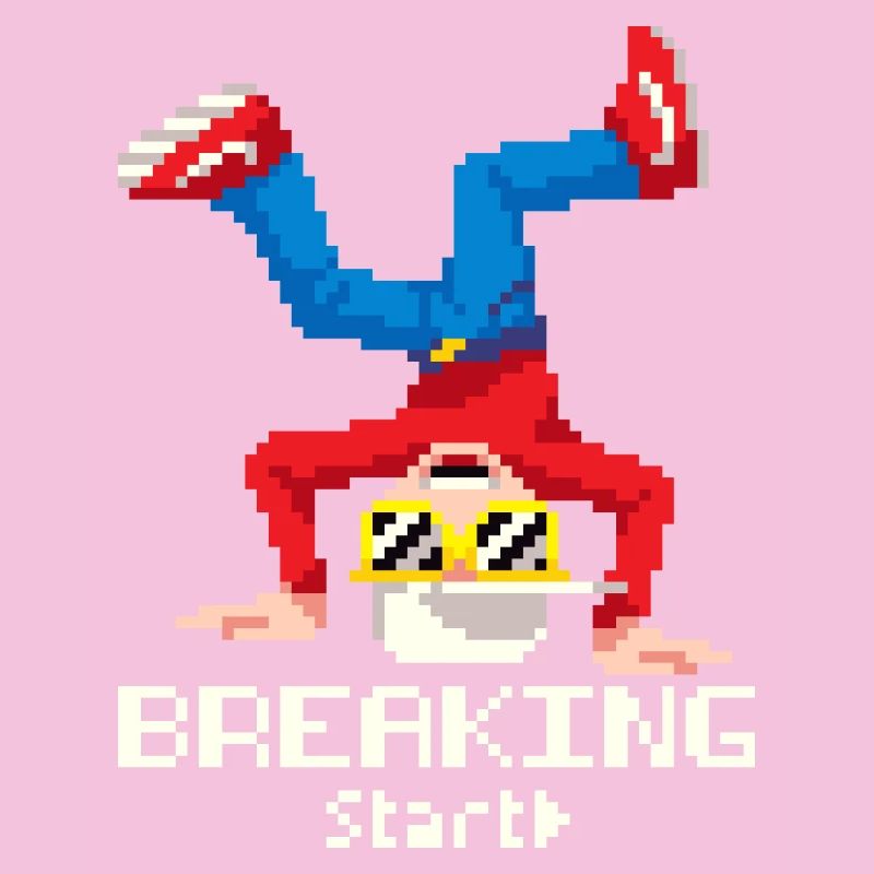 Pixel Breakdance B-Boy | Hip Hop rétro 8-bit