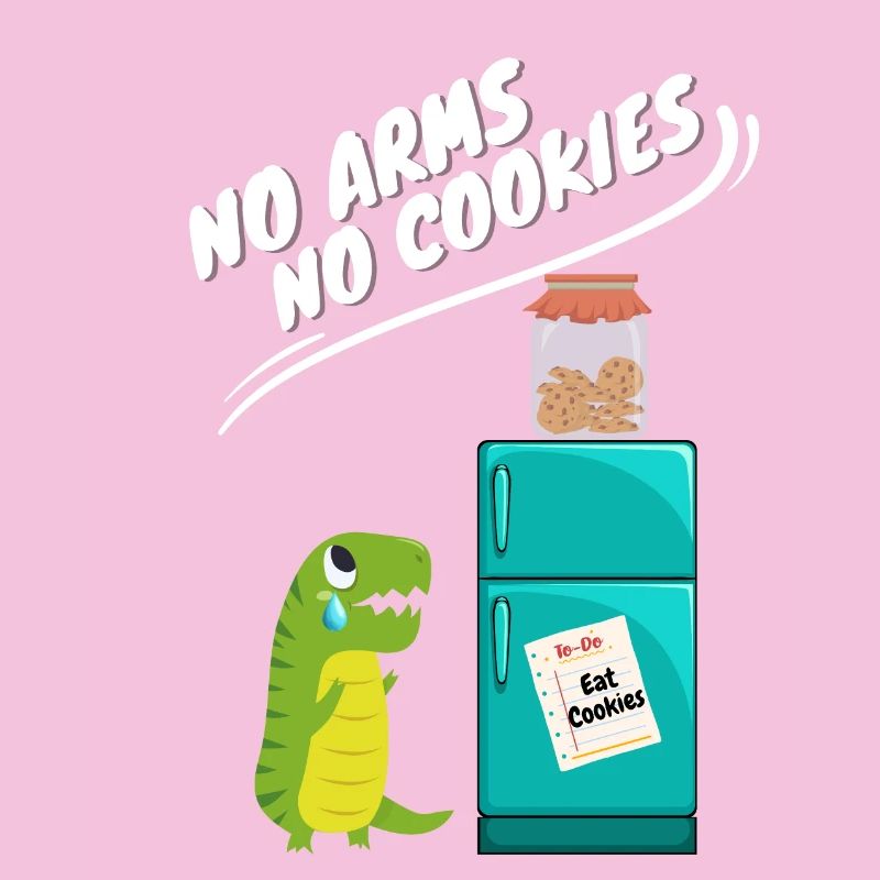 Pas de bras, pas de biscuits, drôle de dinosaure