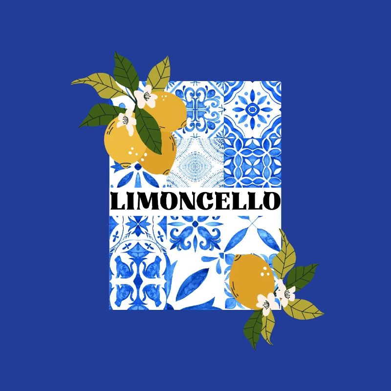 Limoncello – Citrus and Azulejo Pattern