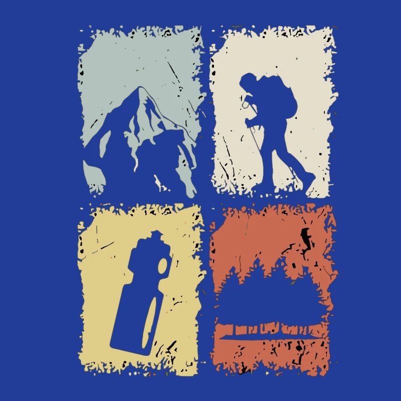 Vier Panel Silhouette Grunge