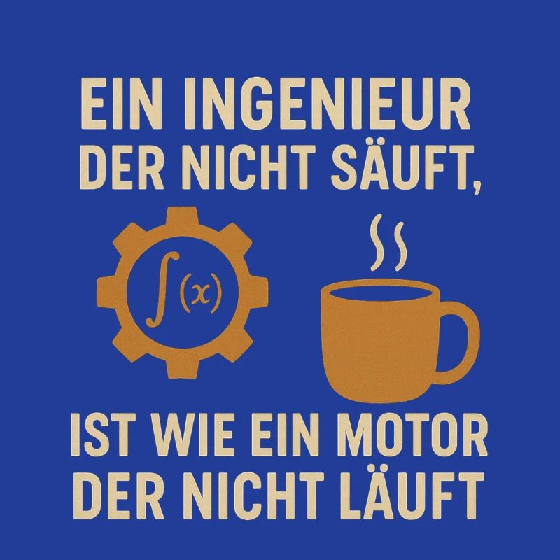 Ingenieur Humor Kaffee Motor