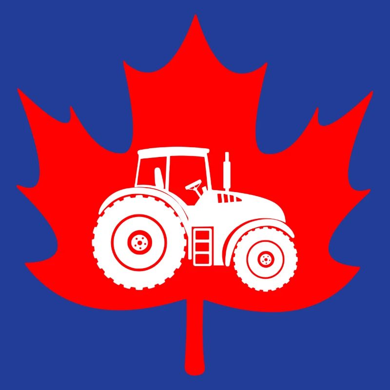 Canada maple leaf tractor logo