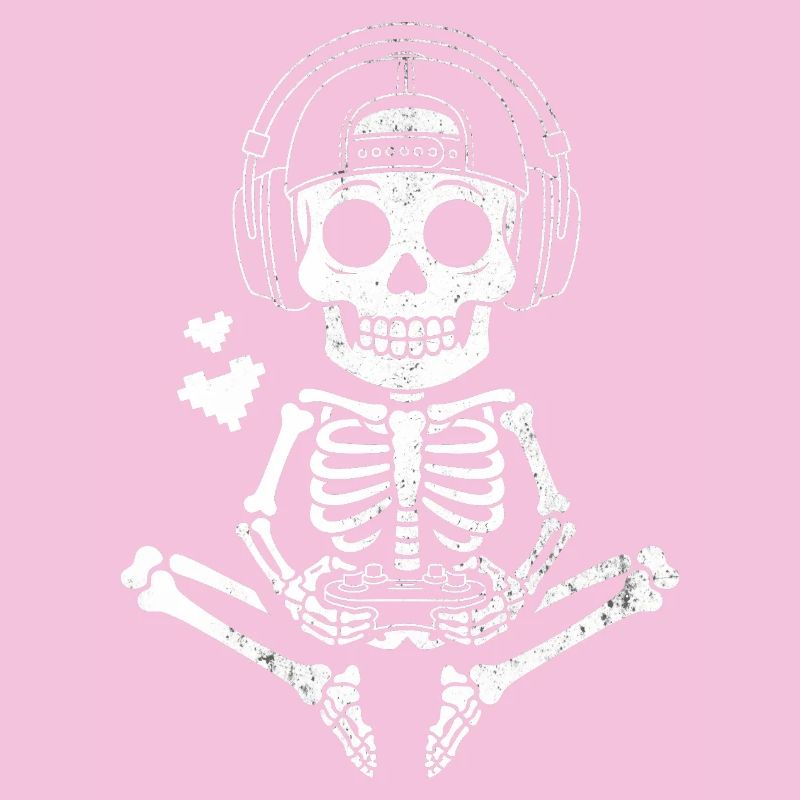 Skull DJ mit Kopfhörer Design