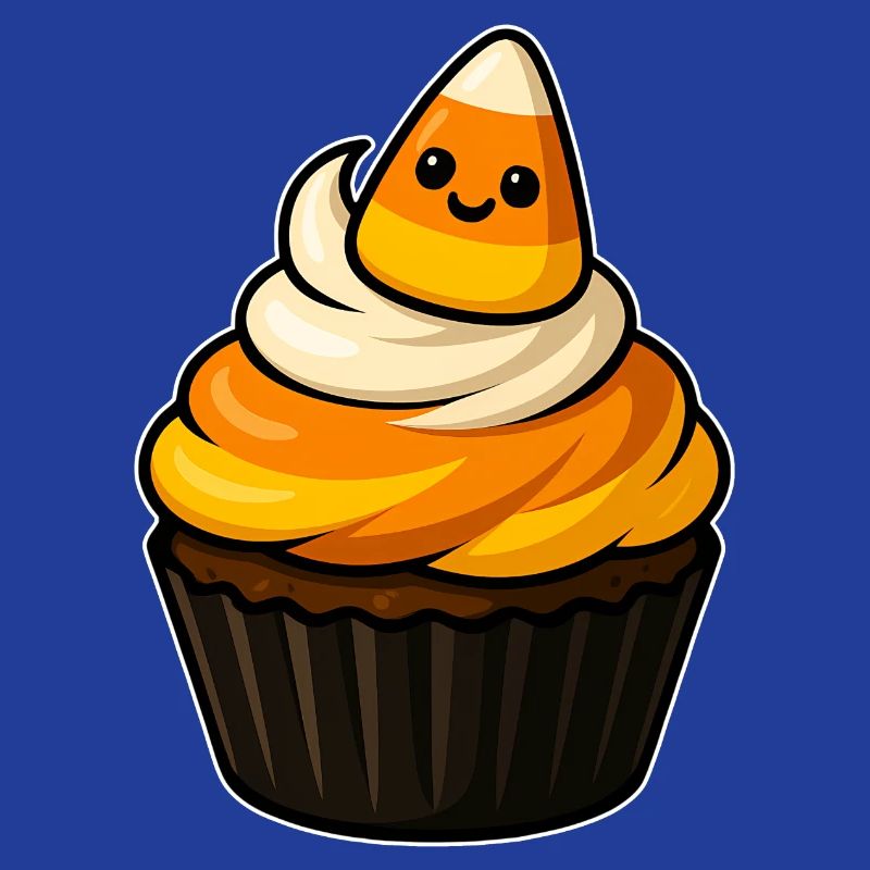 Breloque Cupcake CandyCorn