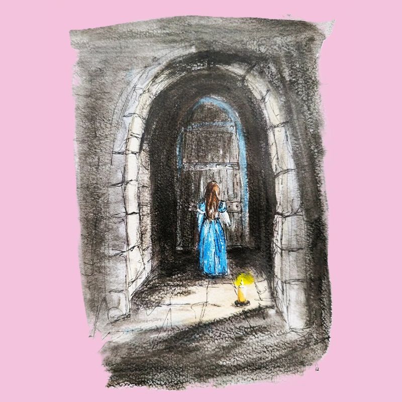 Torbogen-Maiden-Laternenlicht