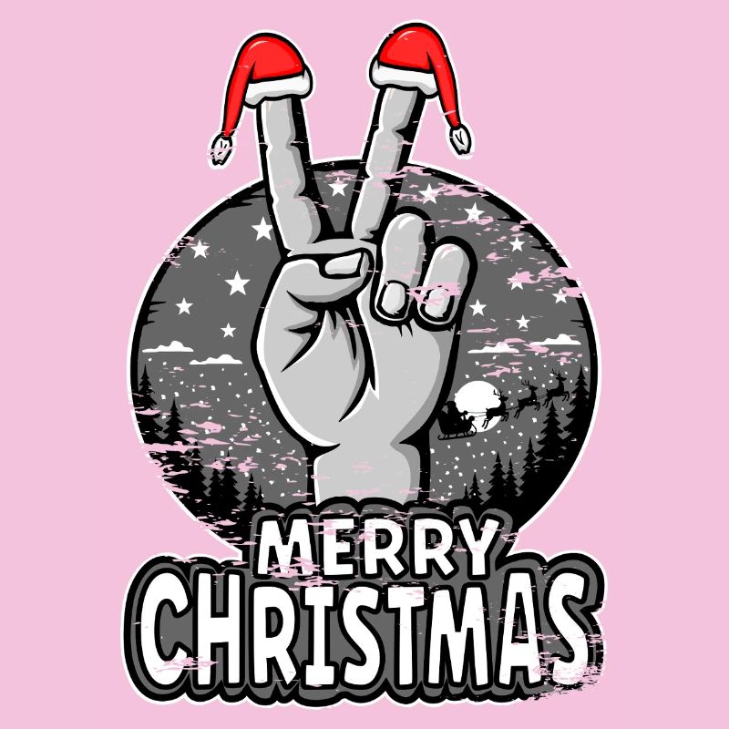 Conception du signe de paix de joyeux Noël