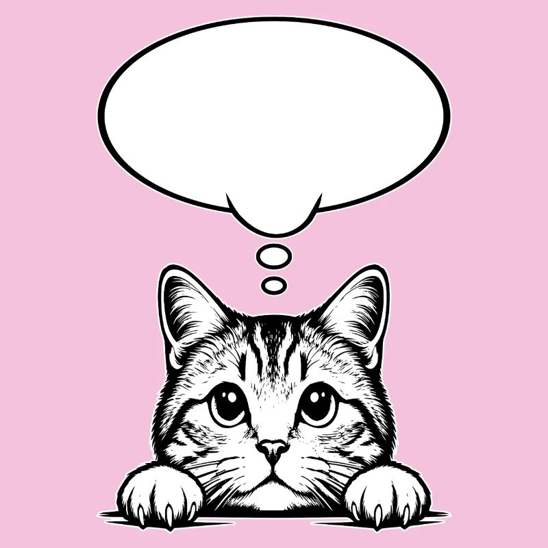 Bulle de dialogue du chat écossais Straigh