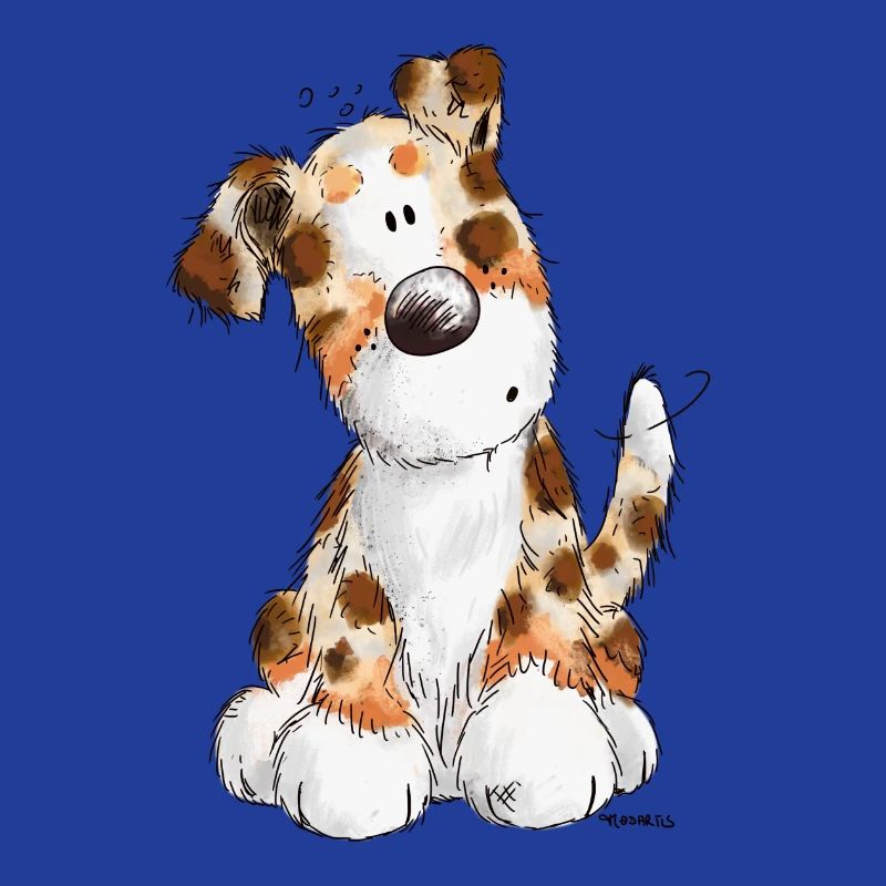 Süßer Australian Shepherd - Hund - Aussie - Comic