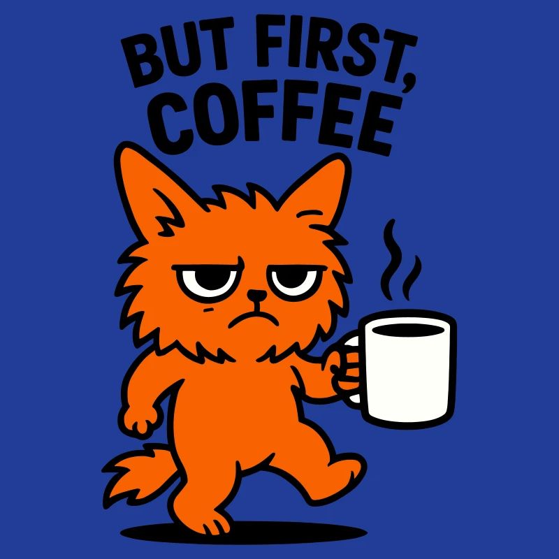 But first coffee cat