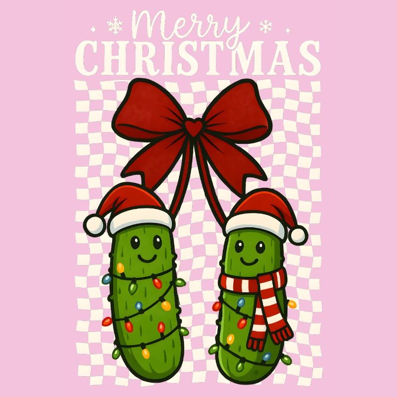 Mignon Joyeux Noël Cornichons Vacances Design
