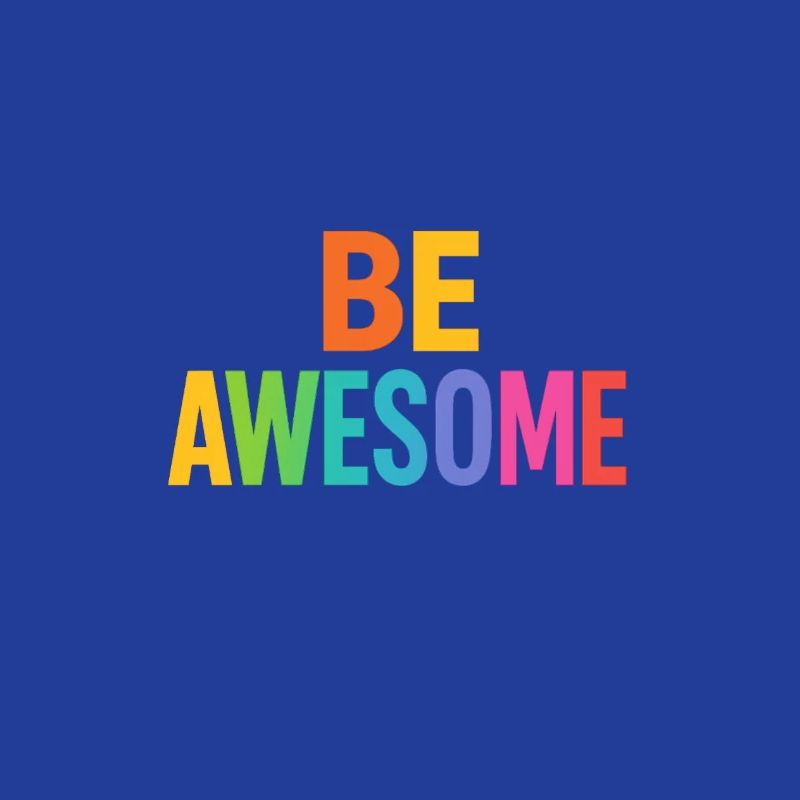 Be Awesome Regenbogen Boost