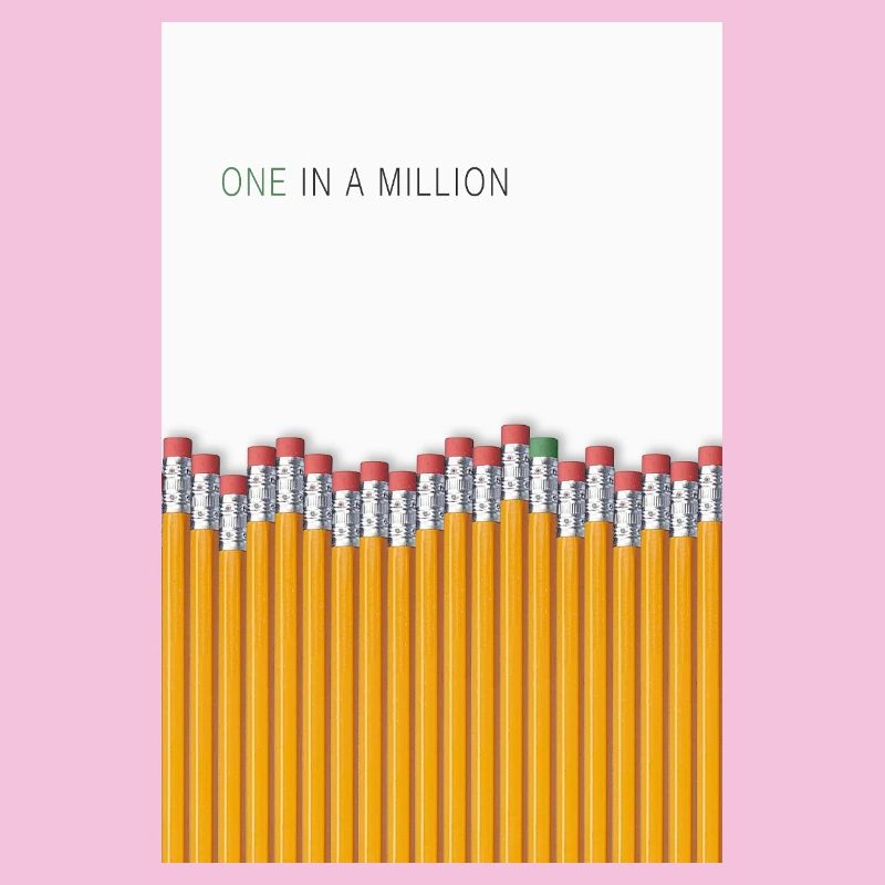 Design unique unique à déclaration unique sur un million