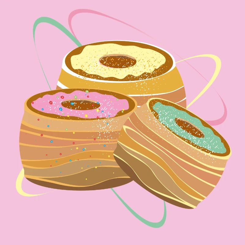 Three Cronuts – Illustration with Sweet Seduction
