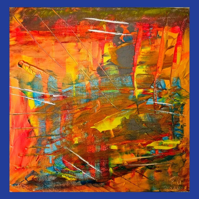 Image abstraite couleur feu