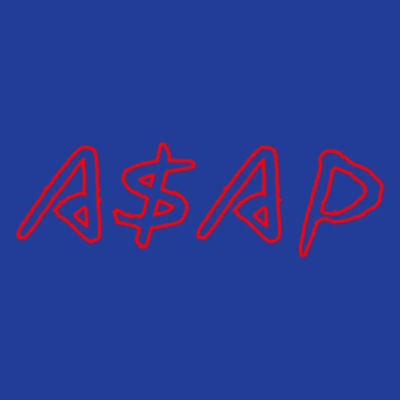 ASAP Neon Sketch Rot
