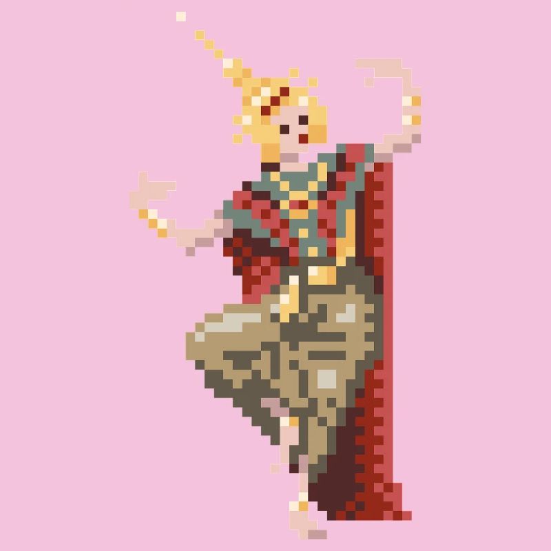 Danseuse thaïlandaise 8bit