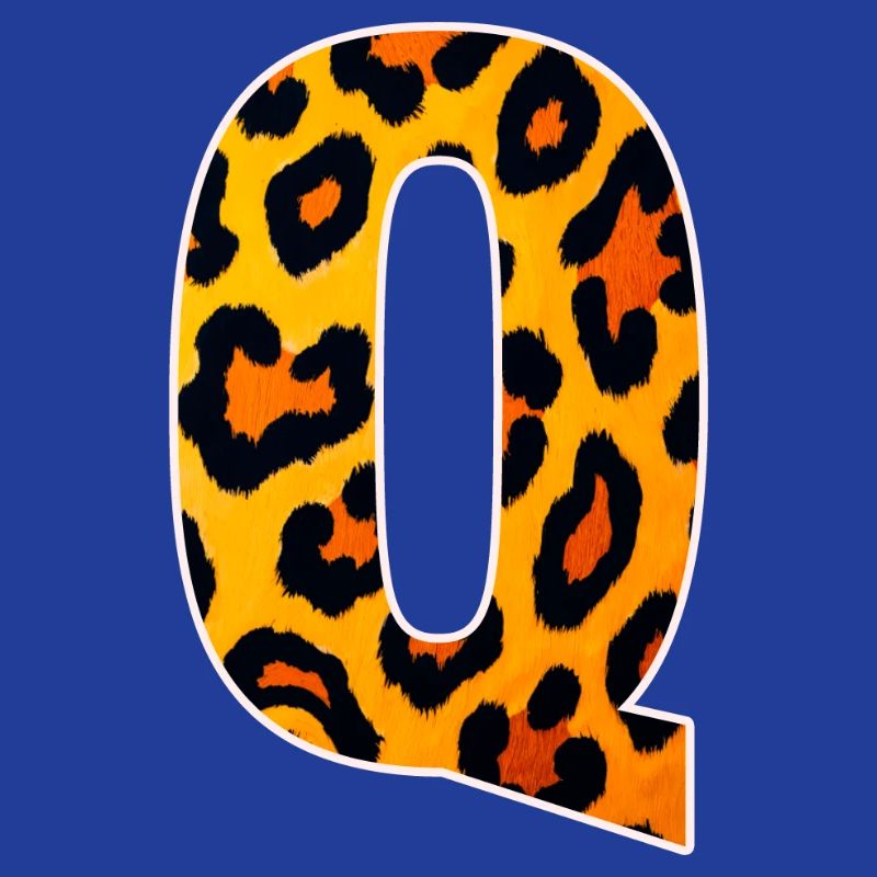 Leopard_Buchstabenmuster_ _Q