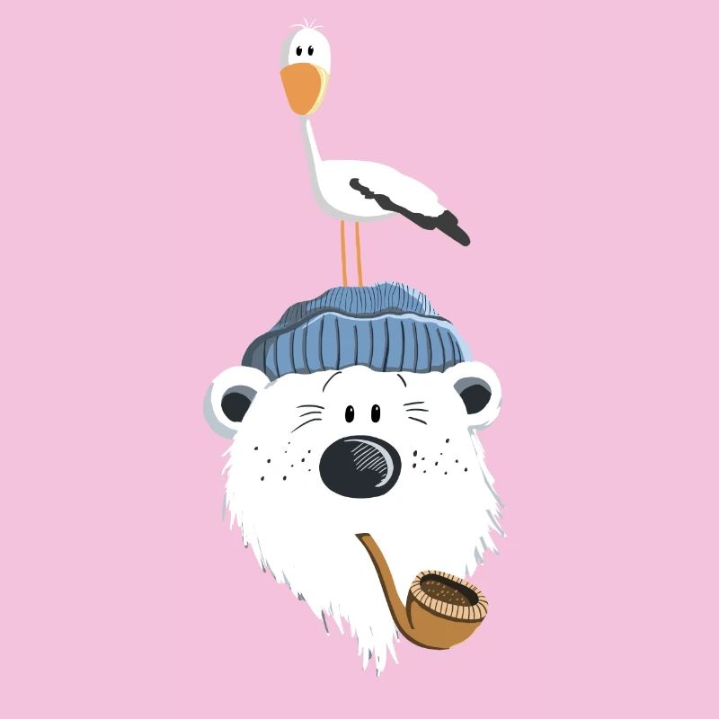 Bär mit Möwe