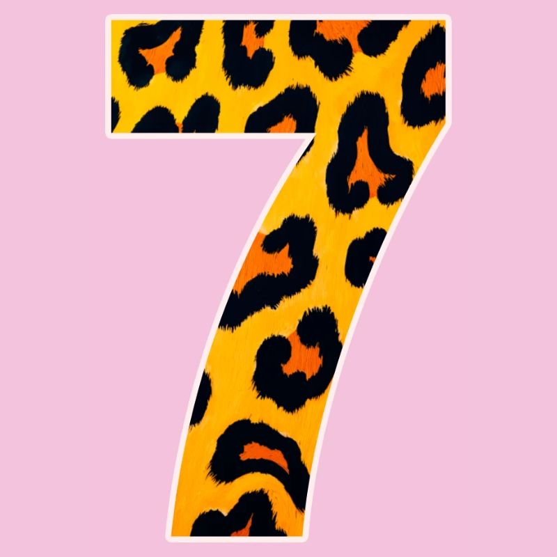 Leopard 7 Neon Muster