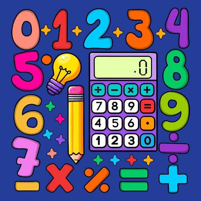 Number Day Maths Colourful Math Educational Design