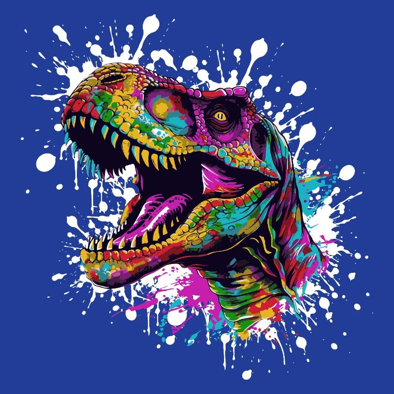 Bunter Dino-Splatter