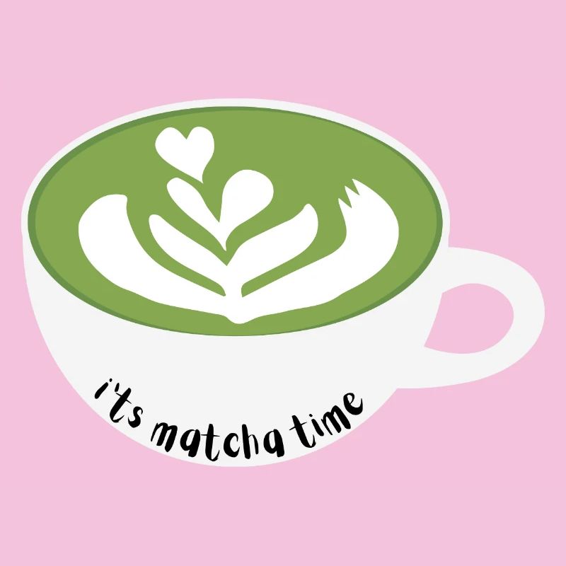 Matcha Zeit Latte Art Becher