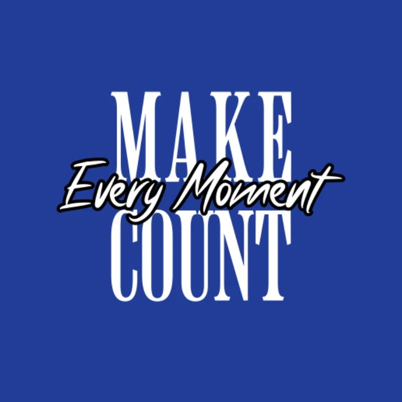 Chaque instant compte la typographie