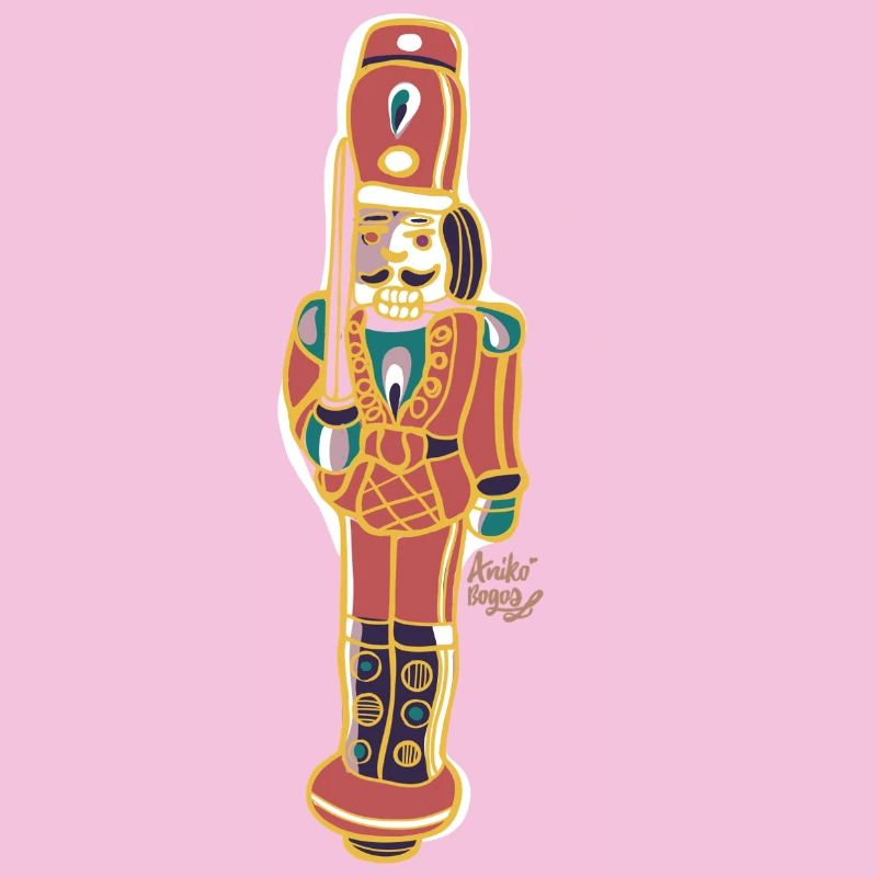 Bunter Nussknacker Deco Design