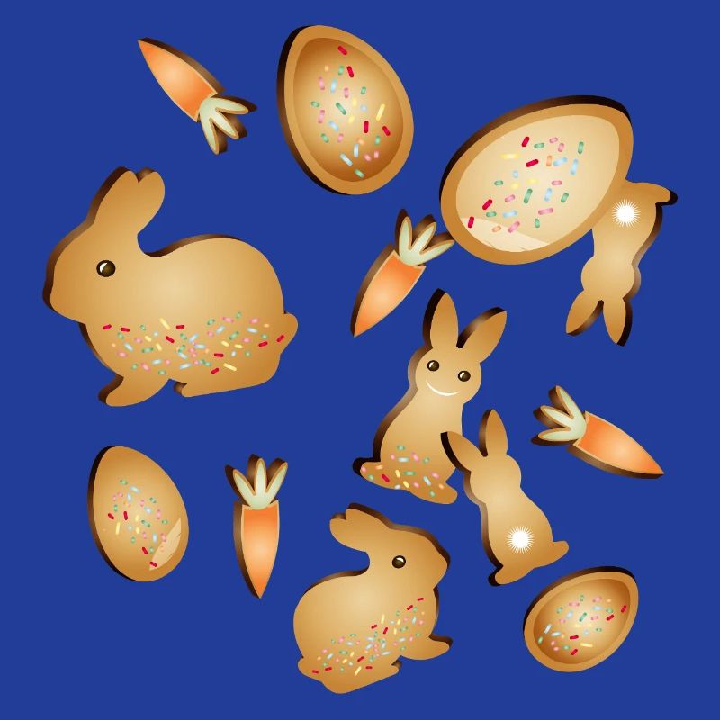 Motifs de biscuits de Pâques avec Bunny & Egg