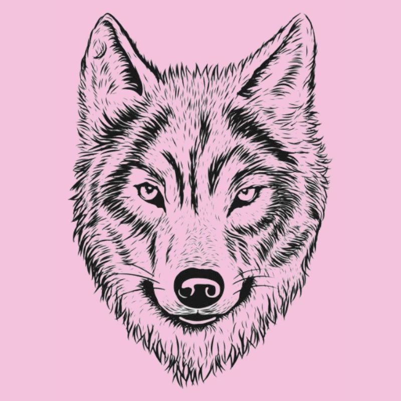 Wolfenkopf Line Drawing