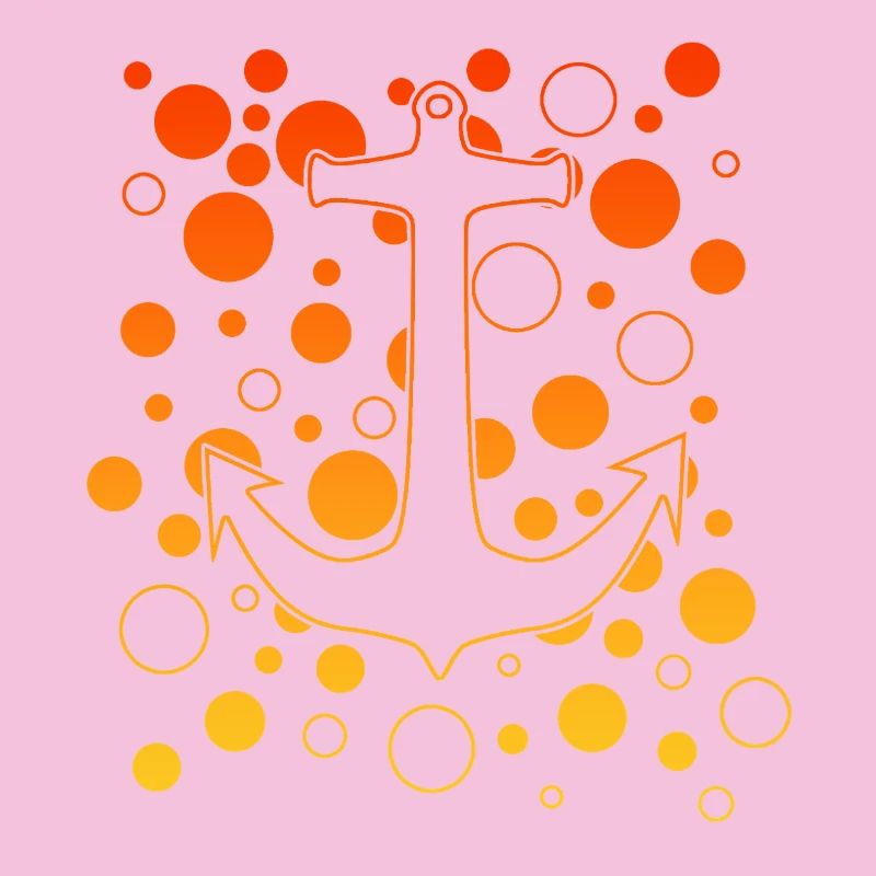 Luminous Anchor with Bubbles