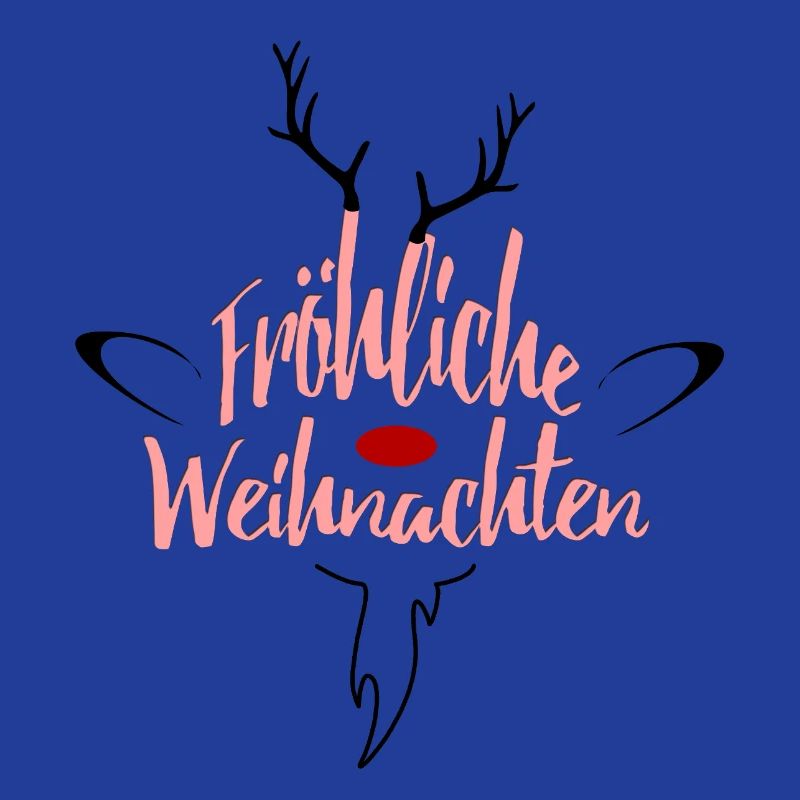 Fröhliche Weihnachten Rosé Script