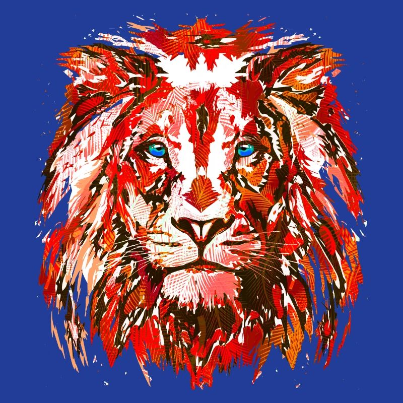 Roter Löwenkopf - Sternzeichen Löwe