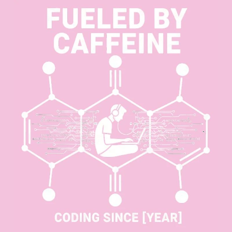 Alimenté par la caféine Coding Chemise | Programmeur