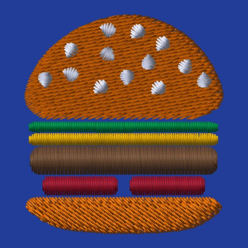 Burger bestickt