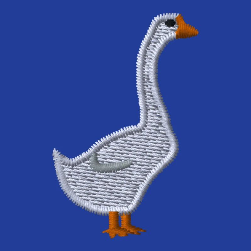 Gans bestickt