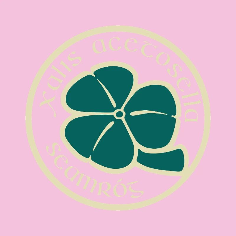 Trèfle Beige Vert Fleur de la Saint-Patrick