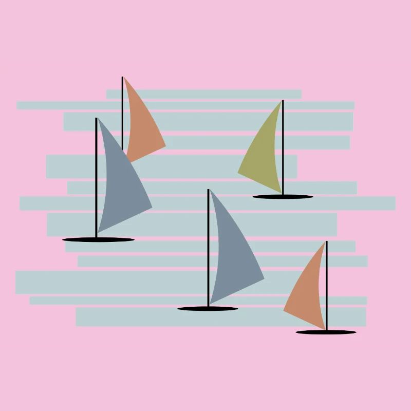 Abstrakte Windsurfer