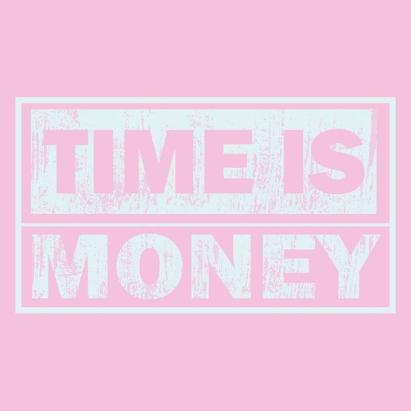 Le temps, c’est de l’argent – bannière texte grunge