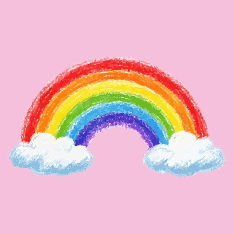 Rainbow over clouds