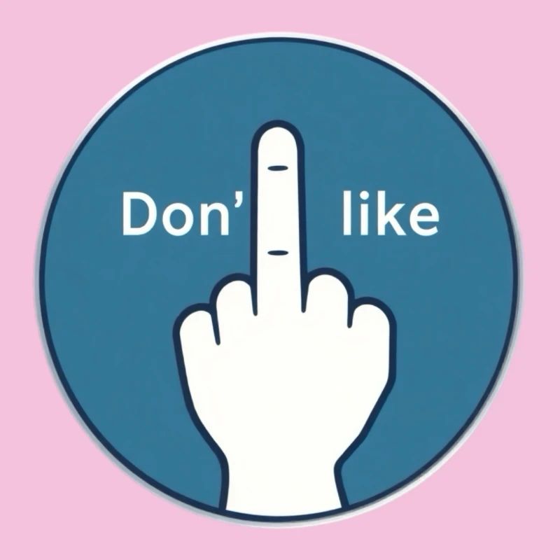 No Thanks Middle Finger Design