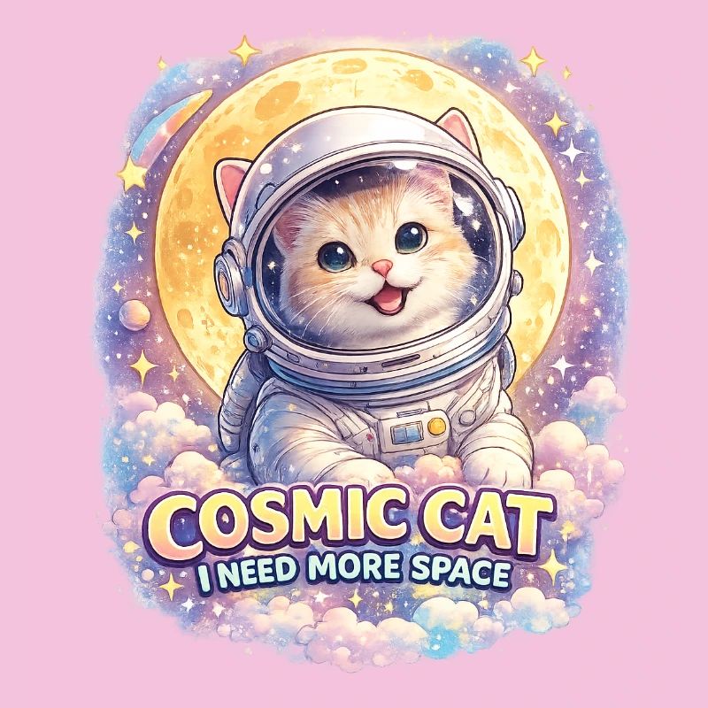 Cosmic Cat - Chat mignon dans l’espace