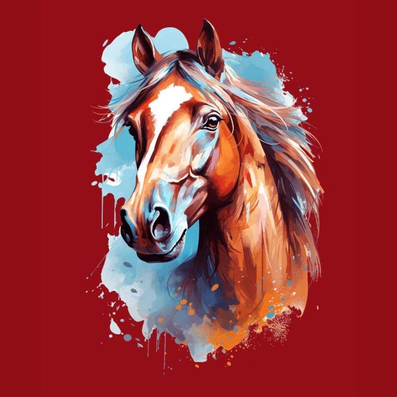 Aqaurell Pferd Design