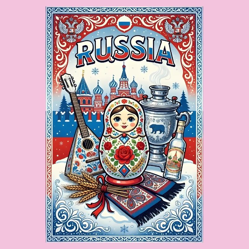 Russian Matryoshka and Samovar