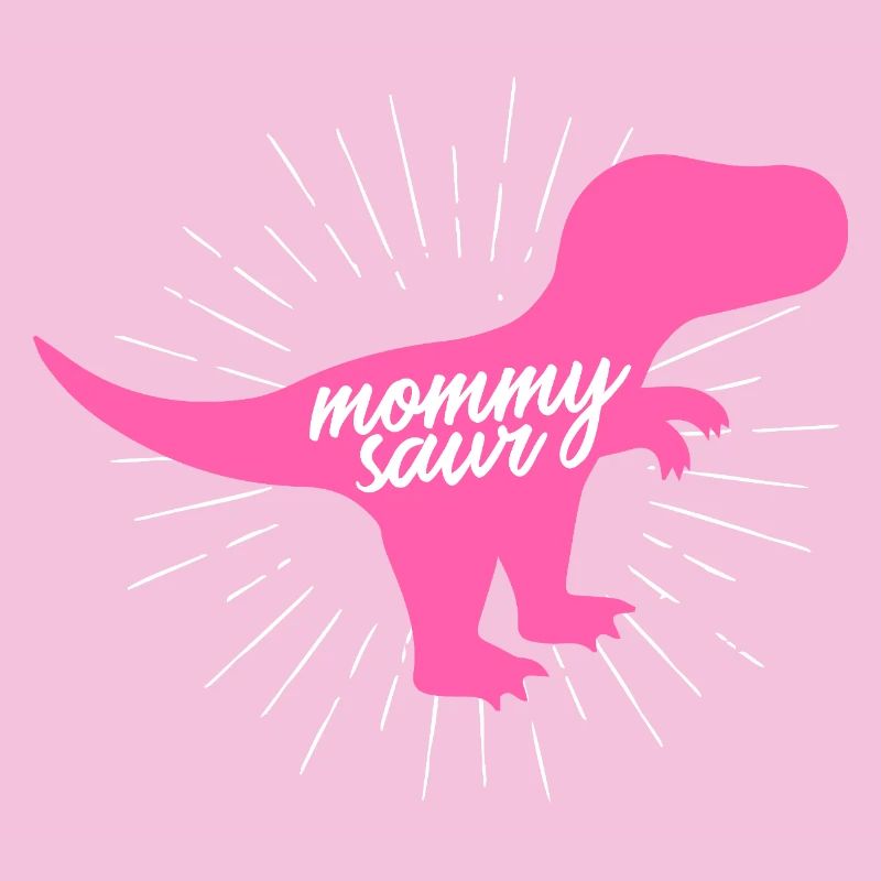 Mommysaurier T-Rex Mama Dinosaurier-Silhouette