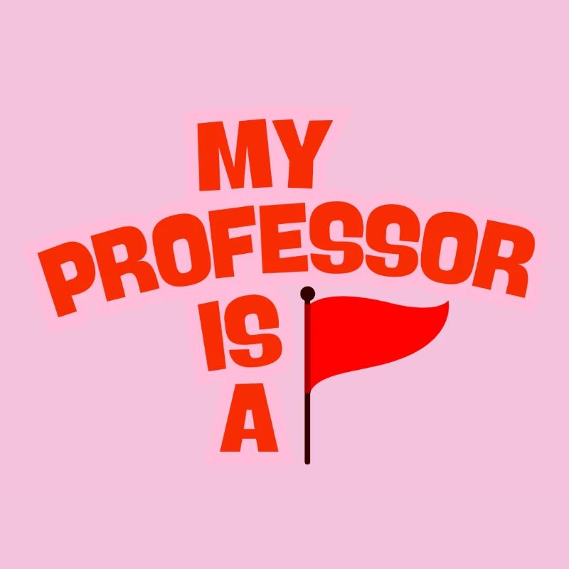 Mon professeur est un drapeau rouge